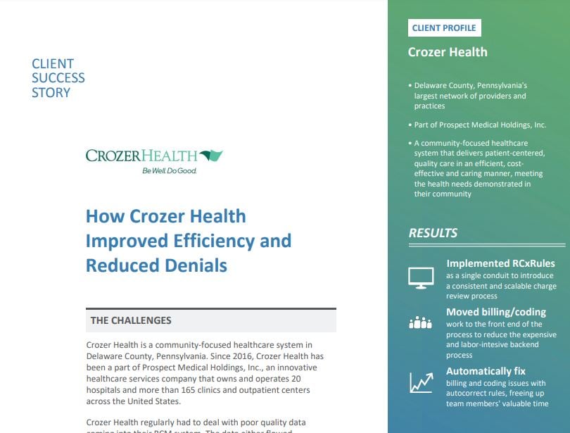 How Crozer Health Improved Efficiency and Reduced Denials